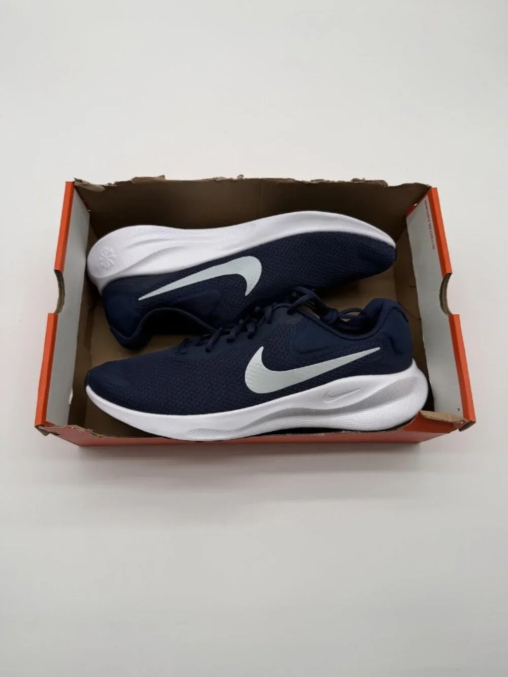 New Nike Revolution 7 Shoes Men's Size 11.5 Blue Running Comfort FB2207 400